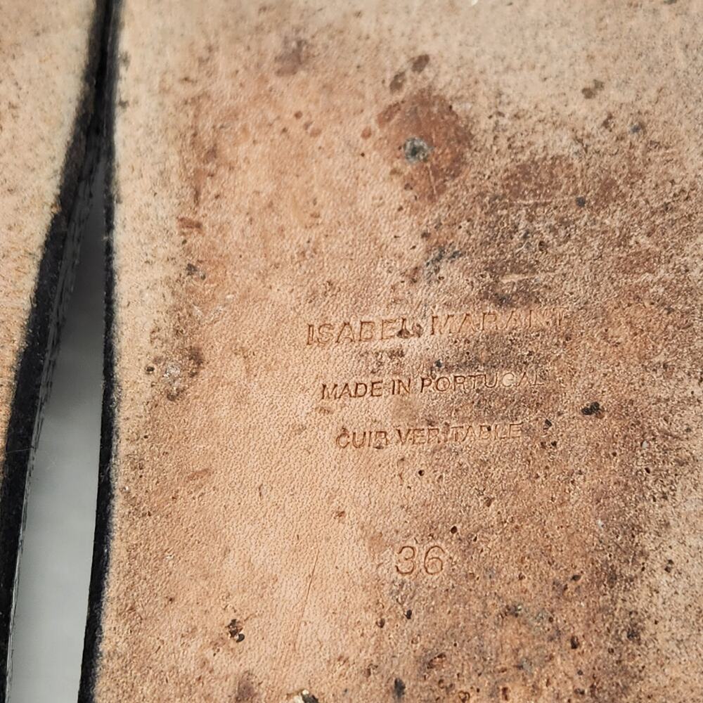 Isabel Marant Either Metallic Leather Sandals Tulip Bow Gladiator Womens Size 36 - Picture 15 of 15